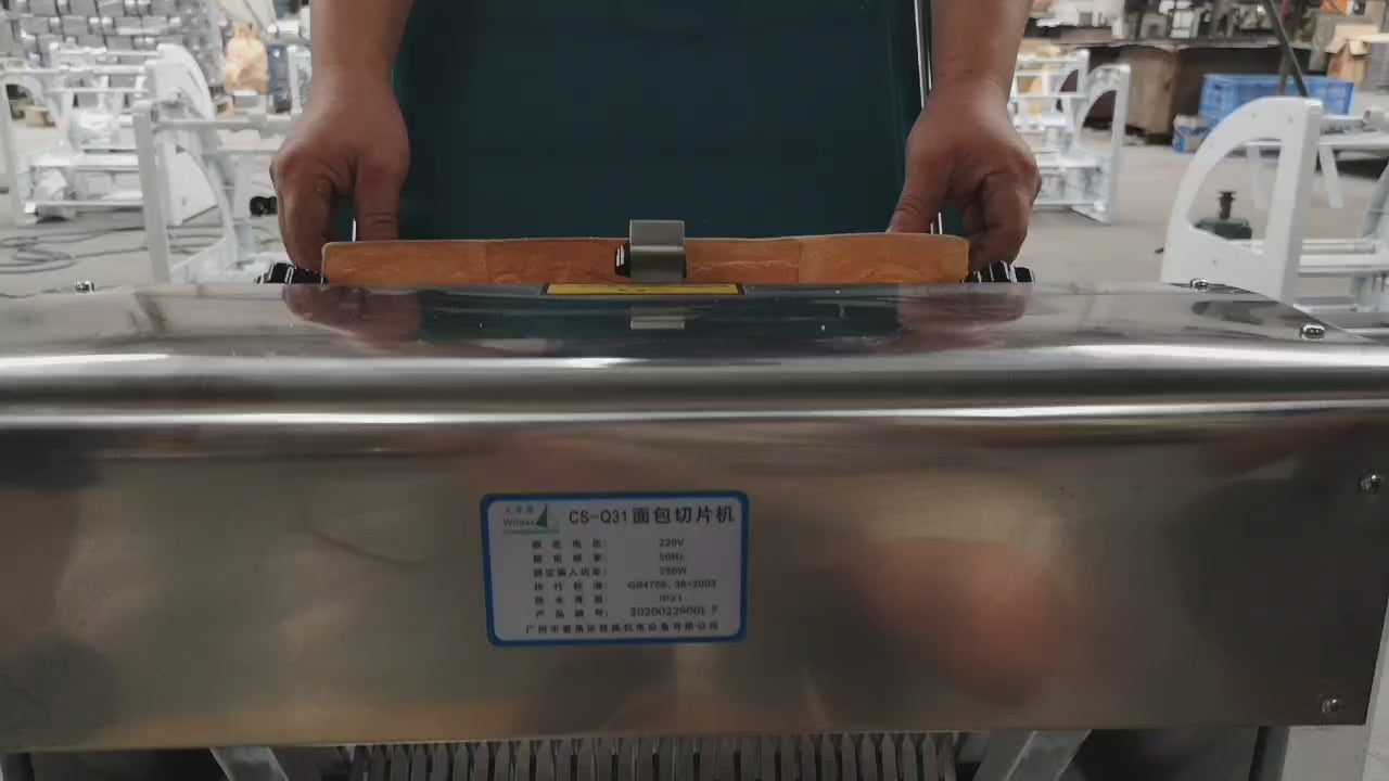 OC-888 Commercial Toast Slicing Machine | 15-Blade Automatic Bread Slicer