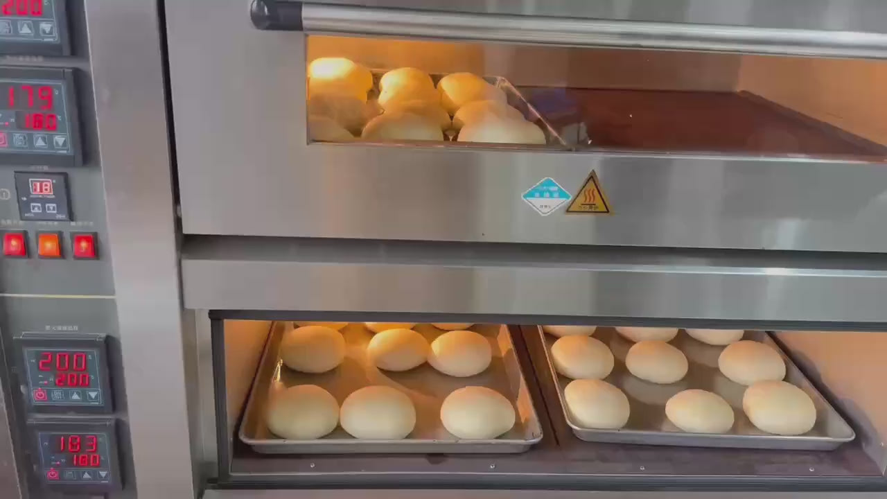 Electric/Gas Deck Oven | Professional 3-Layer Baking Oven for Commercial Bakery