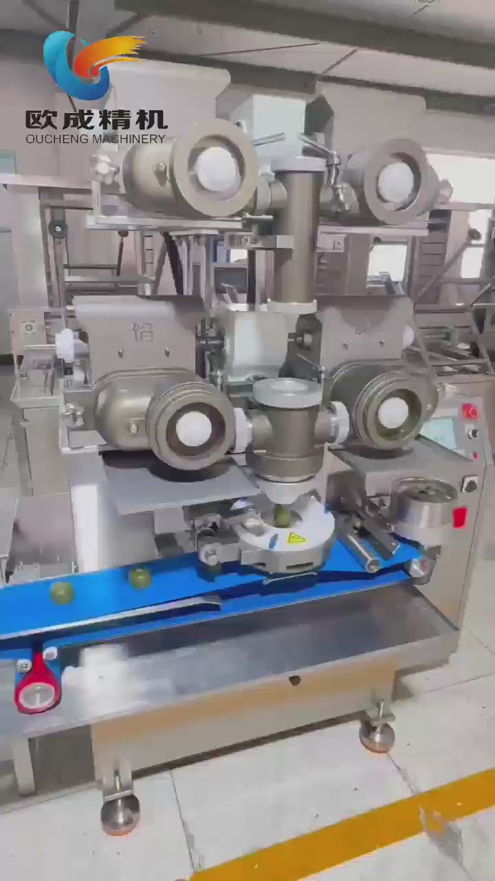 OC-1000T Four-Hopper Encrusting Machine | Maximum Capacity Automated Dough Filling System